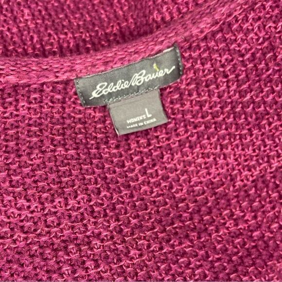 Eddie Bauer sweater V neck tunic top - Picture 4 of 4